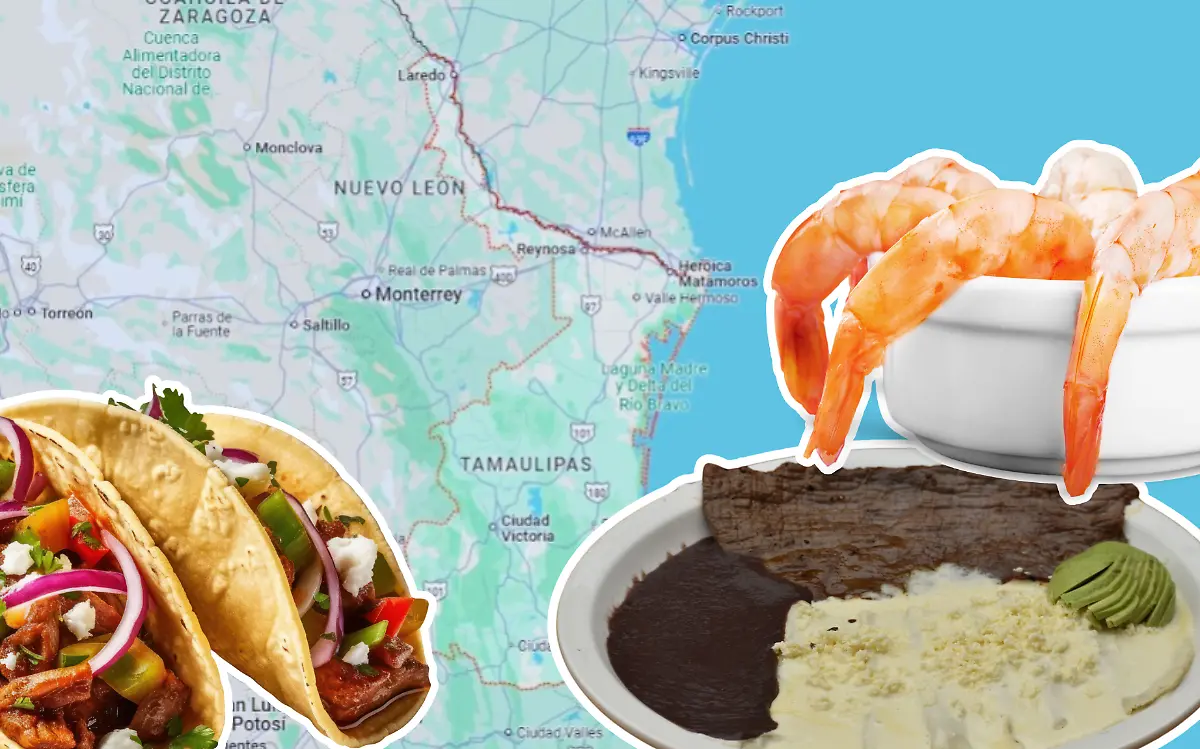 La gastronomía de Tamaulipas es un auténtico legado culinario que ha sido moldeado por generaciones Carmen Jiménez, Canva y captura de pantalla de Google Maps